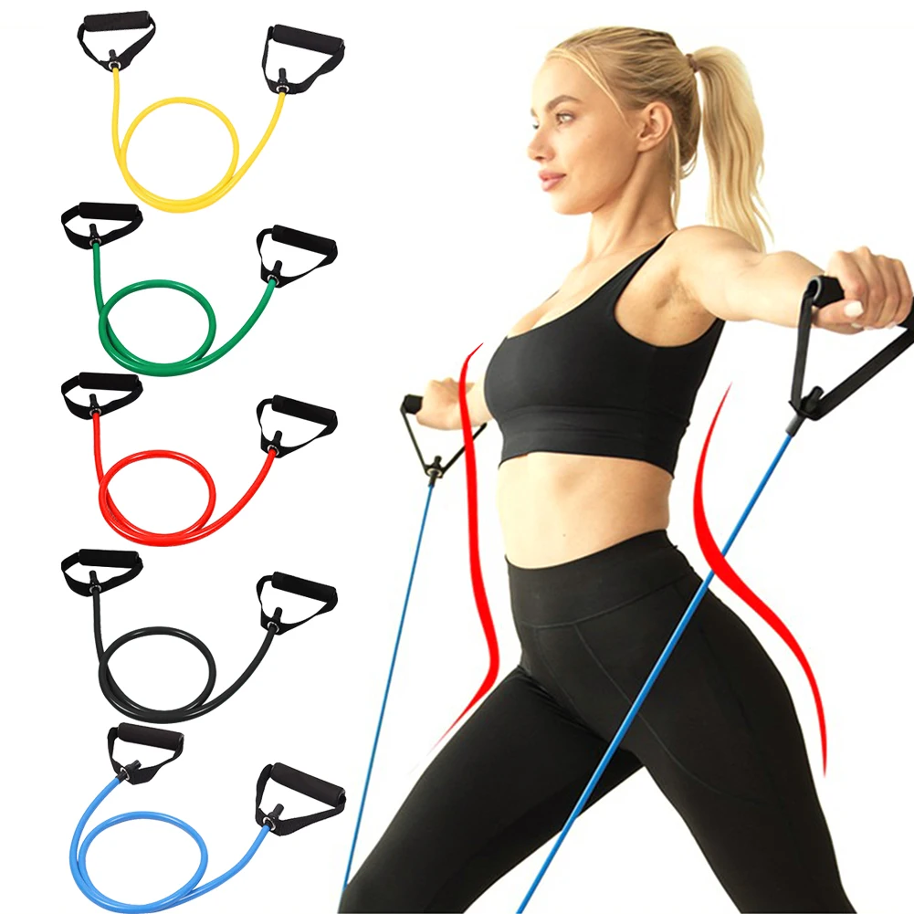Fitness Exercise Cords Pull Rope Stretch Resistance Bands Elastic Yoga  Traini_OZ